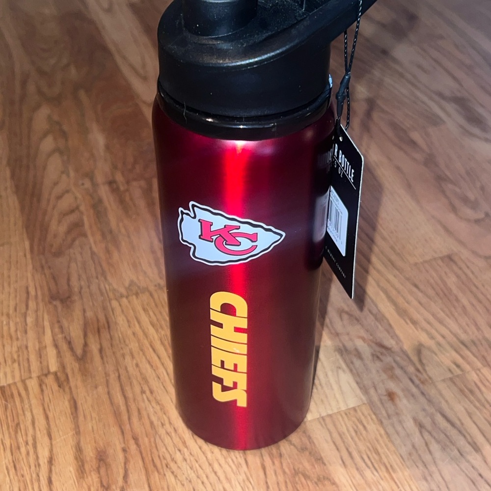 Kansas City Chiefs Red Water Bottle
